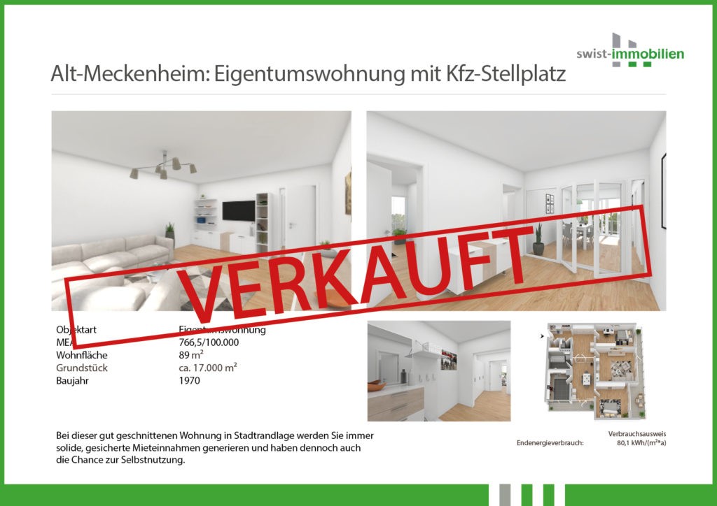 Alt-Meckenheim: Eigentumswohnung mit Kfz-Stellplatz
