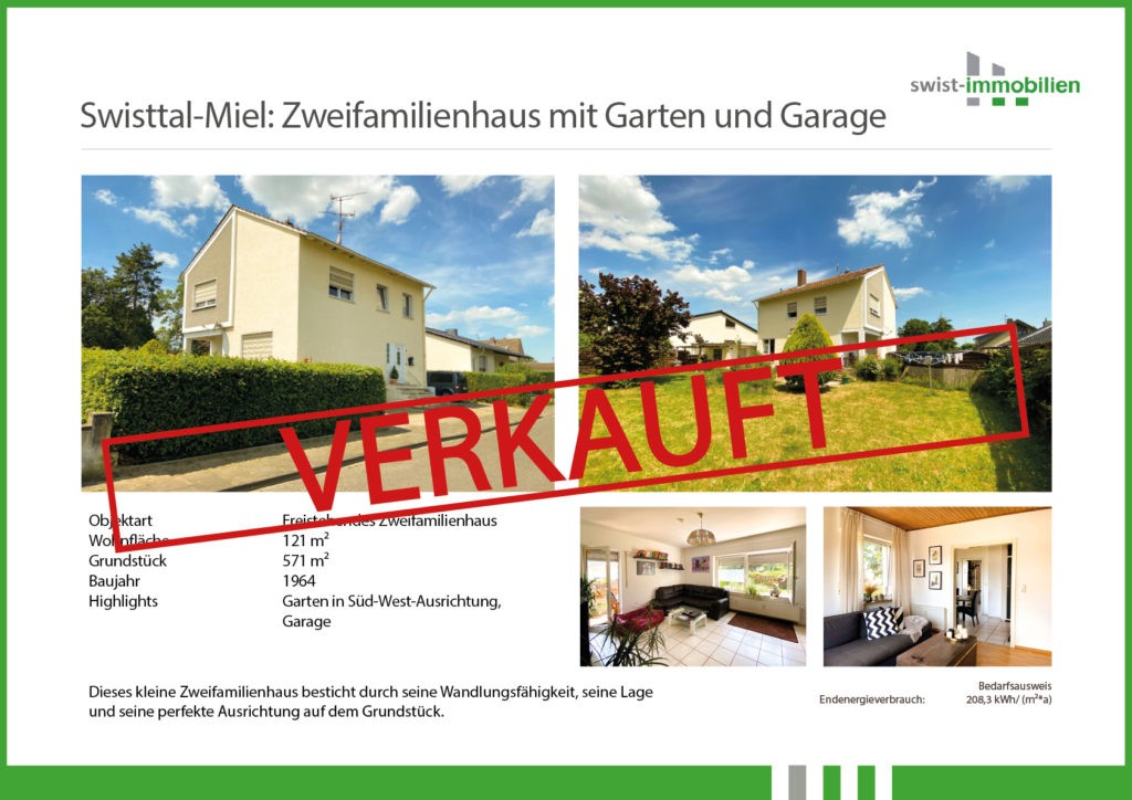 Swisttal-Miel: Freistehendes Ein- bis Zweifamilien­wohnhaus