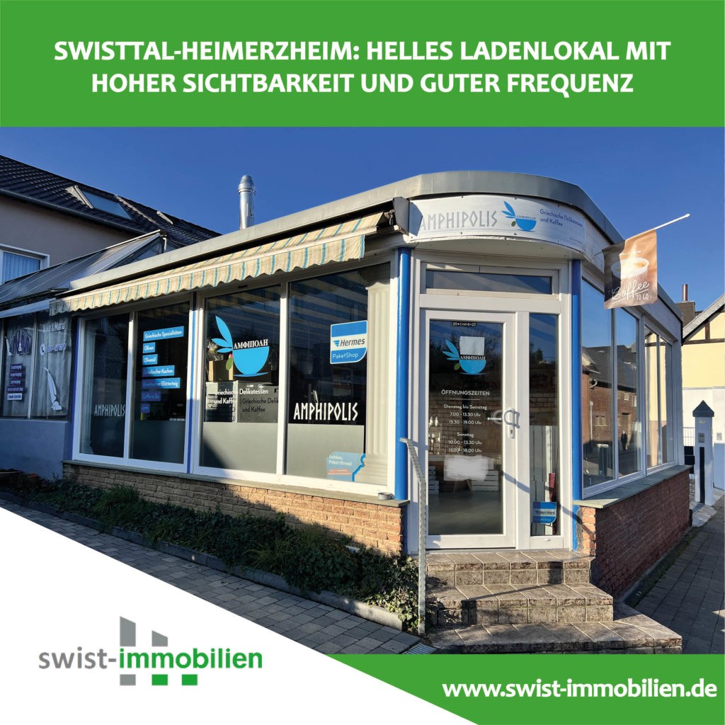 Heimerzheim-Zentrum: Helles Ladenlokal mit hoher Sichtbarkeit und guter Frequenz